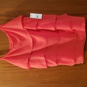NY&C Orange Tiered Tank NWT Size Large.